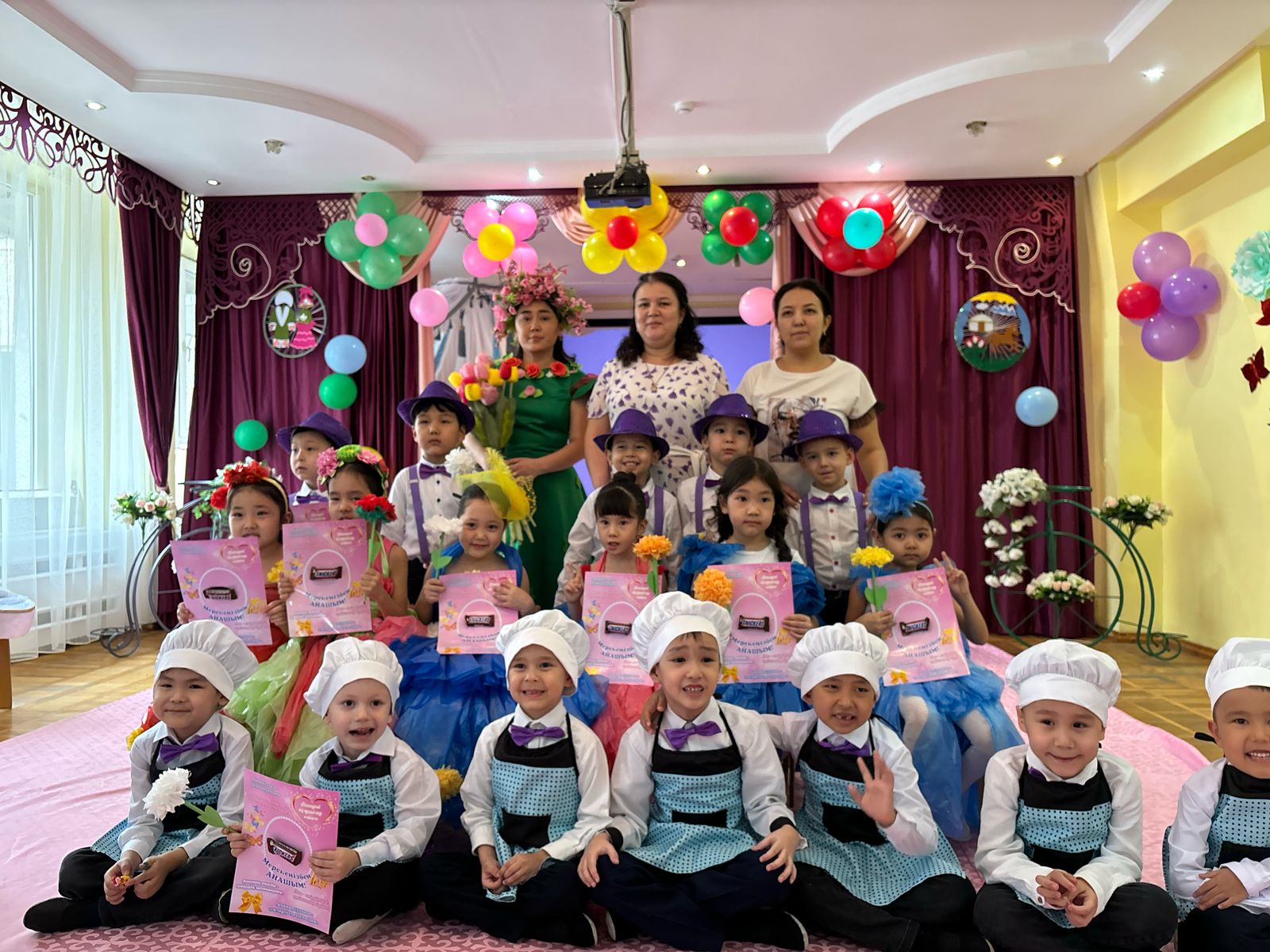 МА "Бәйтерек" тобының "Көктемнің мерекесі" тақырыбындағы ертеңгілік шарасы